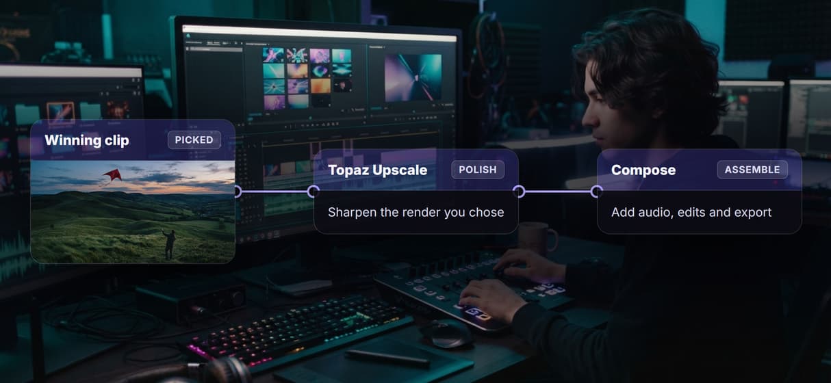 Send the winning clip into your pipeline