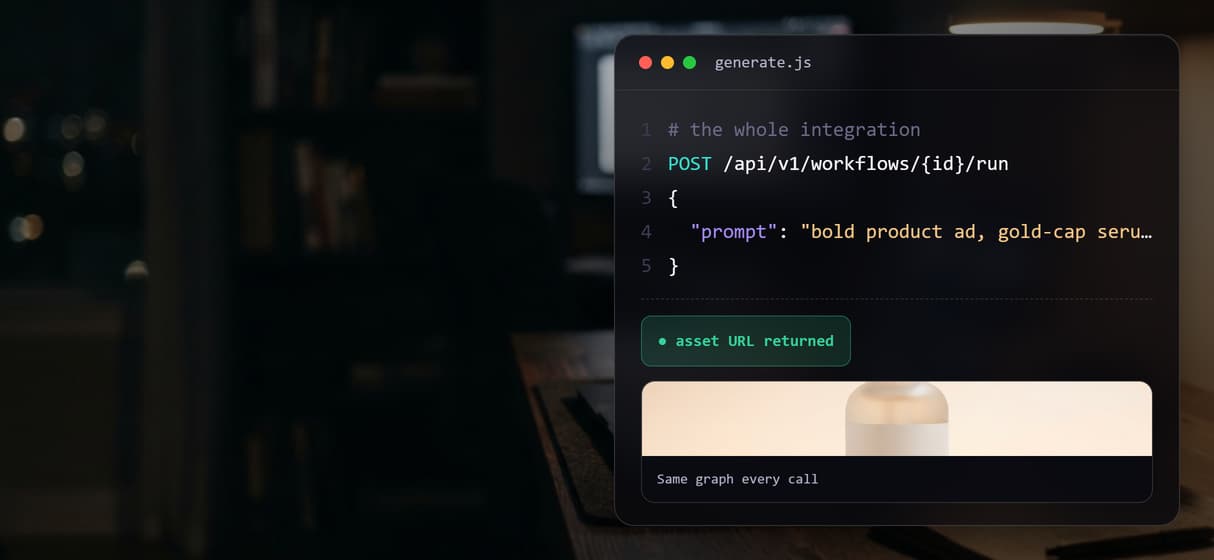 Publish the flow as one endpoint