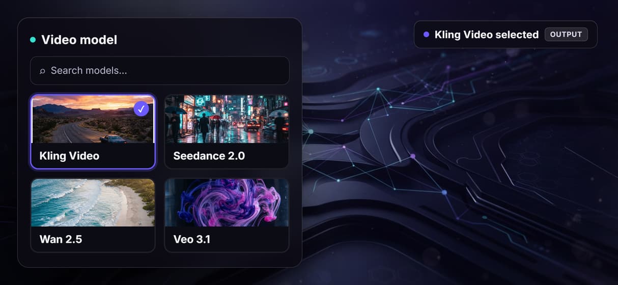 Multiple video models, one canvas