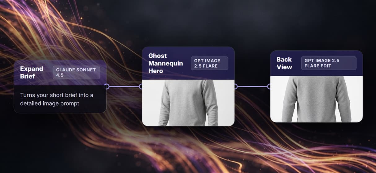 Front and back from one run