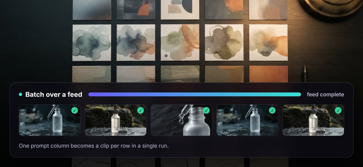 Batch a whole feed in one run