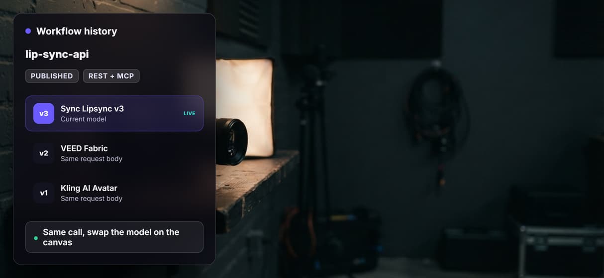 Swap models, keep the call