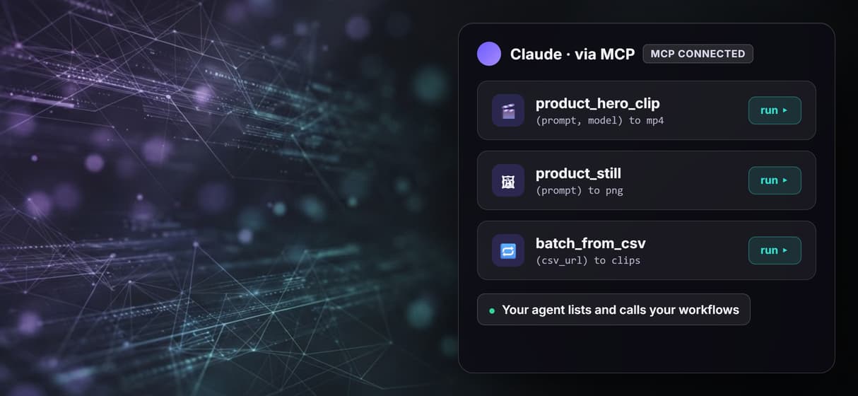 Any video model as one MCP tool