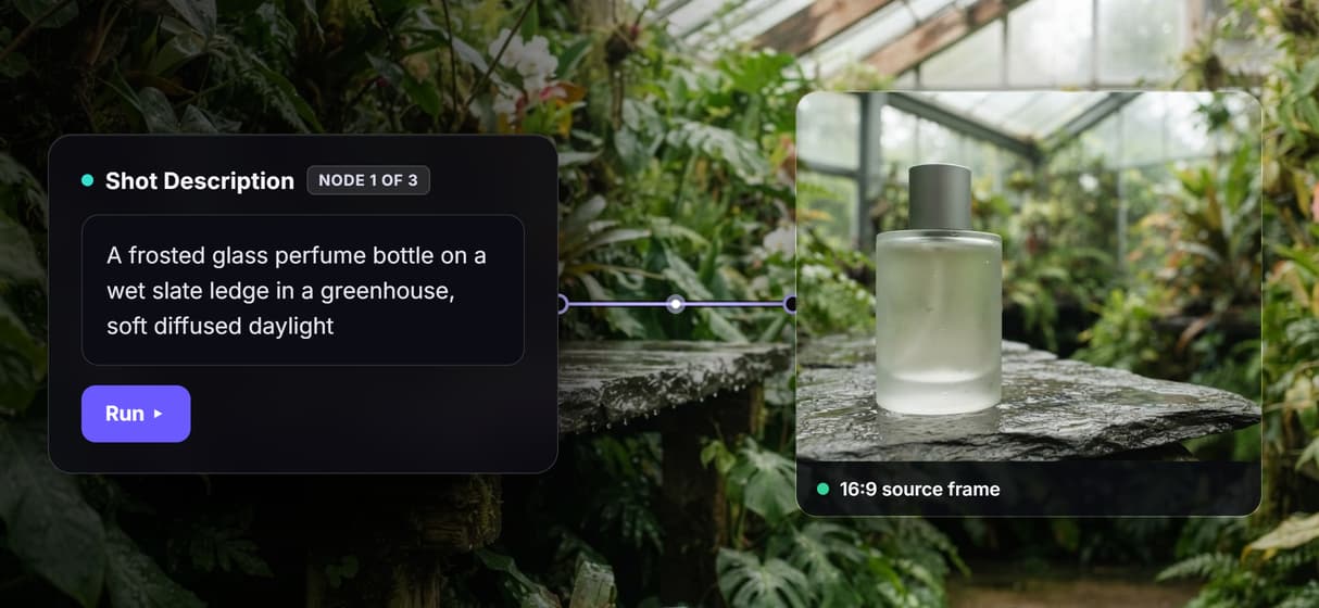 Generate the footage, do not author it in code