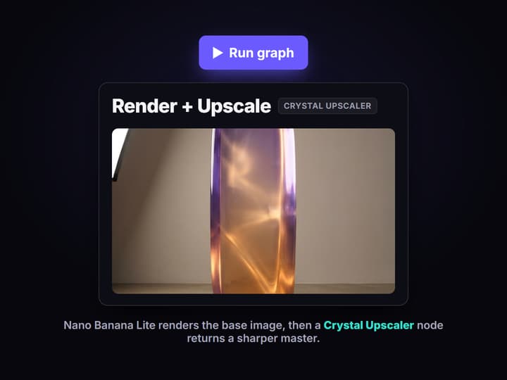Render and upscale