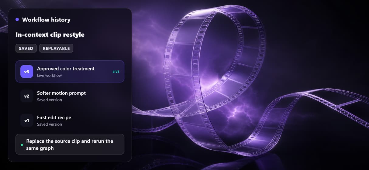Replay the edit, not the setup