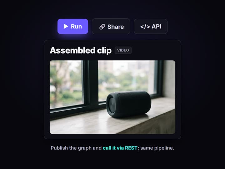 Ship it as a REST endpoint