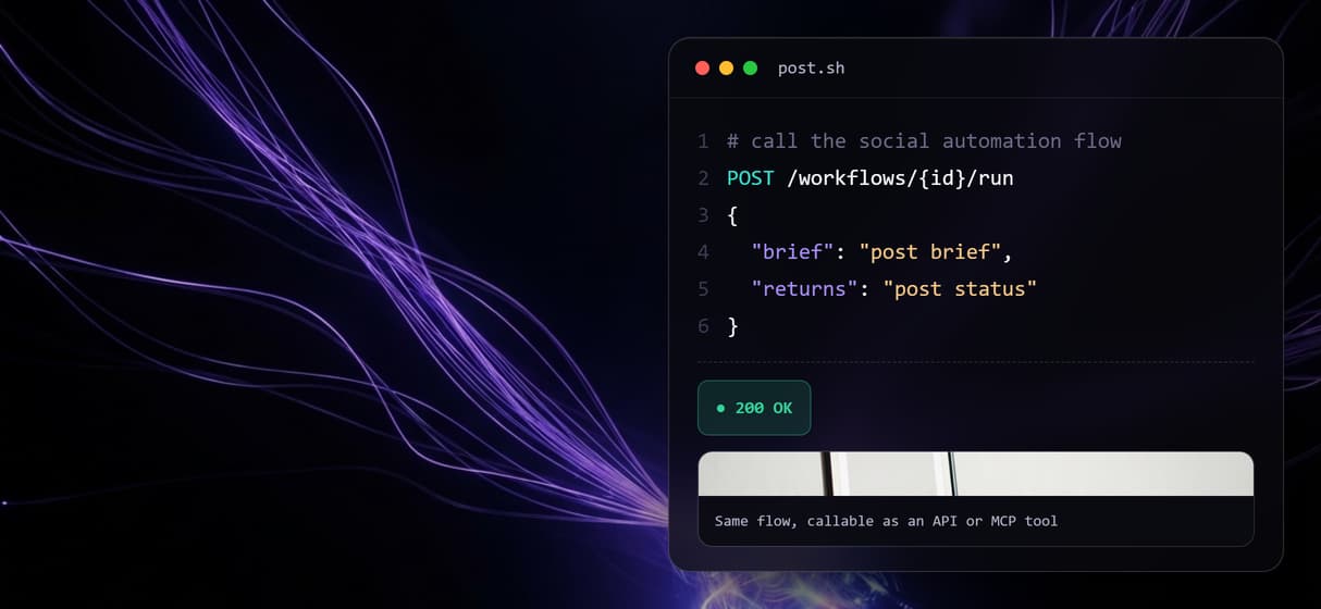 Every flow is an API and MCP tool