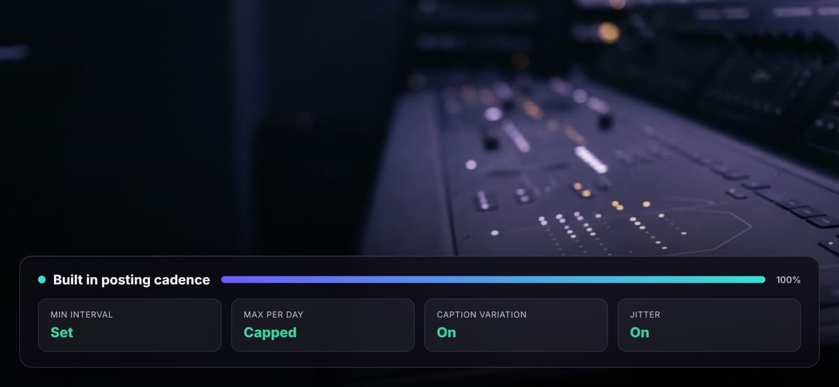 Publish on a built in cadence