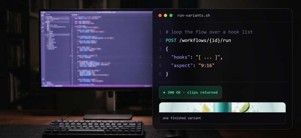 Reproducible runs, or trigger from code