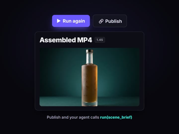 Call it from code or an agent