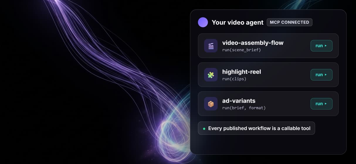 Your agent assembles via MCP