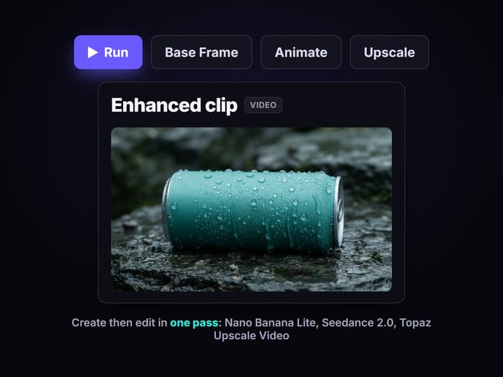 Run create then edit