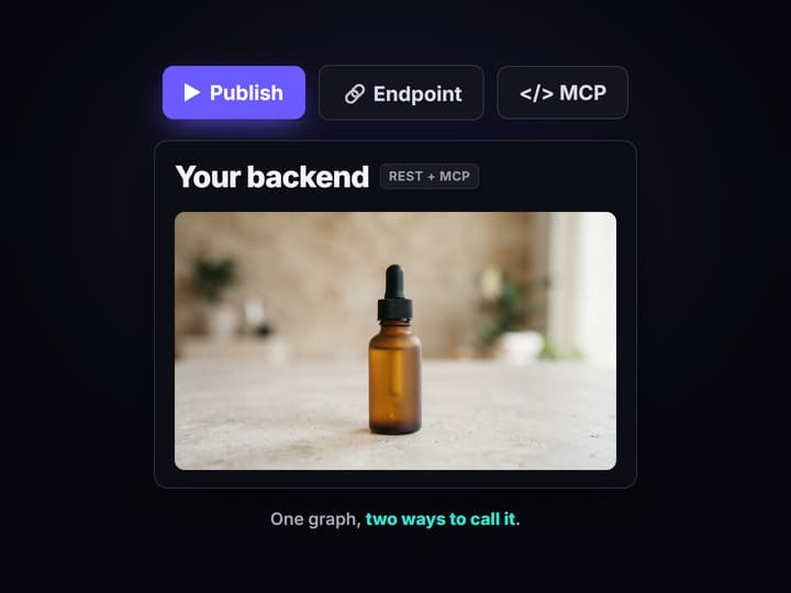 Publish it as your backend