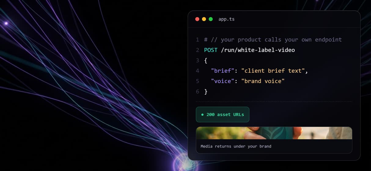 One workflow, one API