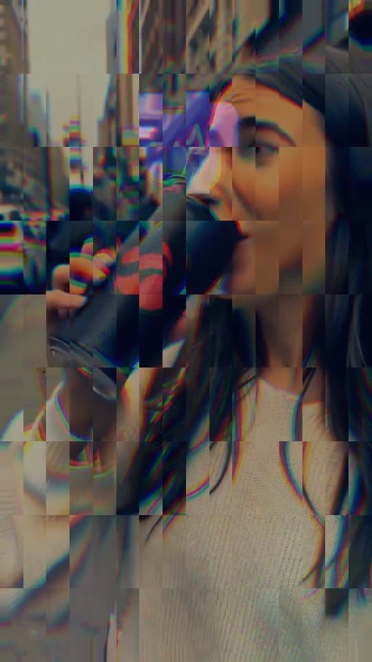 Final cut of the energy drink ad, glitch transition into an App Store end card
